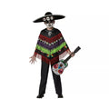 Disfraz o Poncho de Esqueleto Divertido para niño