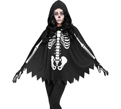 Skeleton Costume or Poncho for Women
