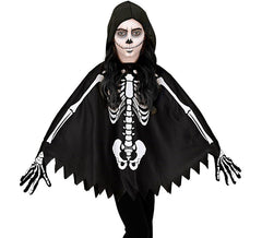 Fato de esqueleto ou poncho para meninas