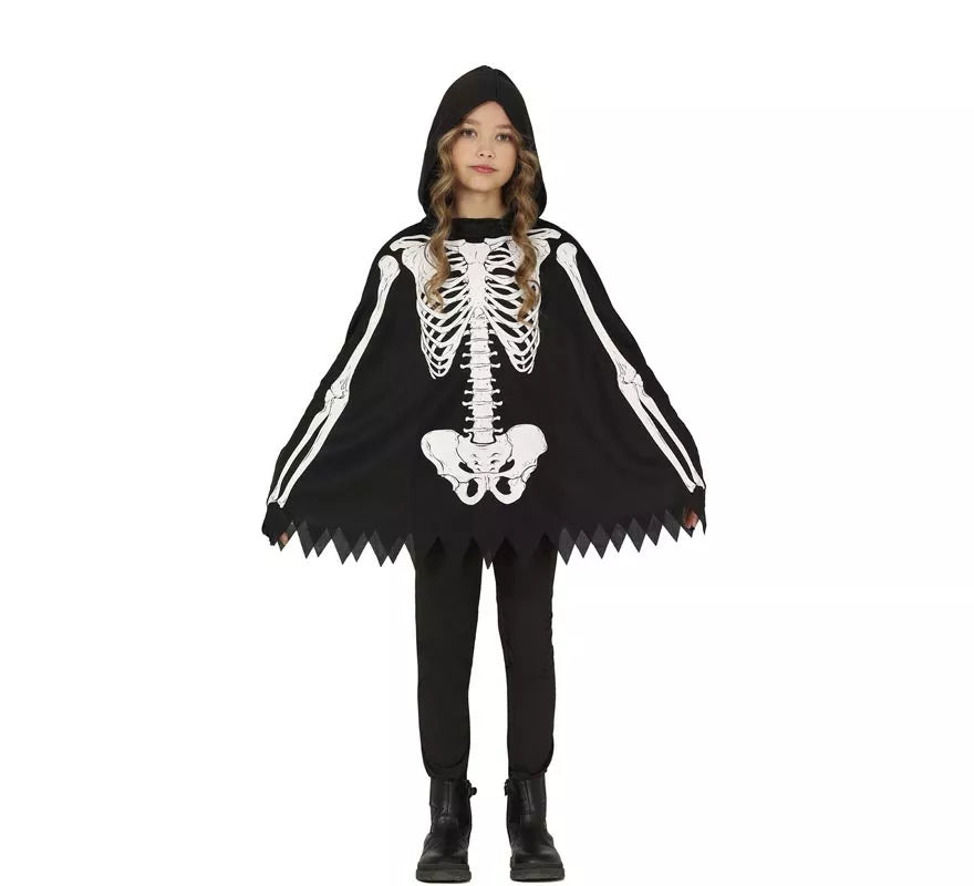 Translation missing: en.Disfraz o Poncho de Esqueleto para niños