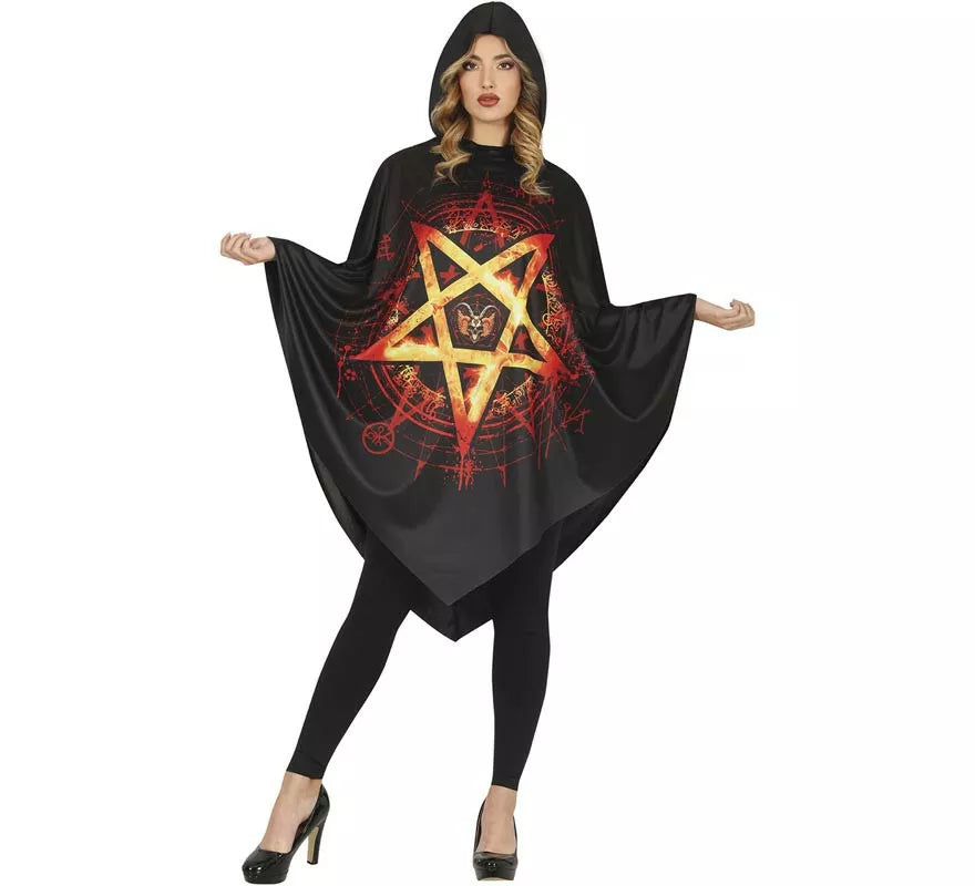 Disfraz o Poncho de Estrella Diabólica para mujer