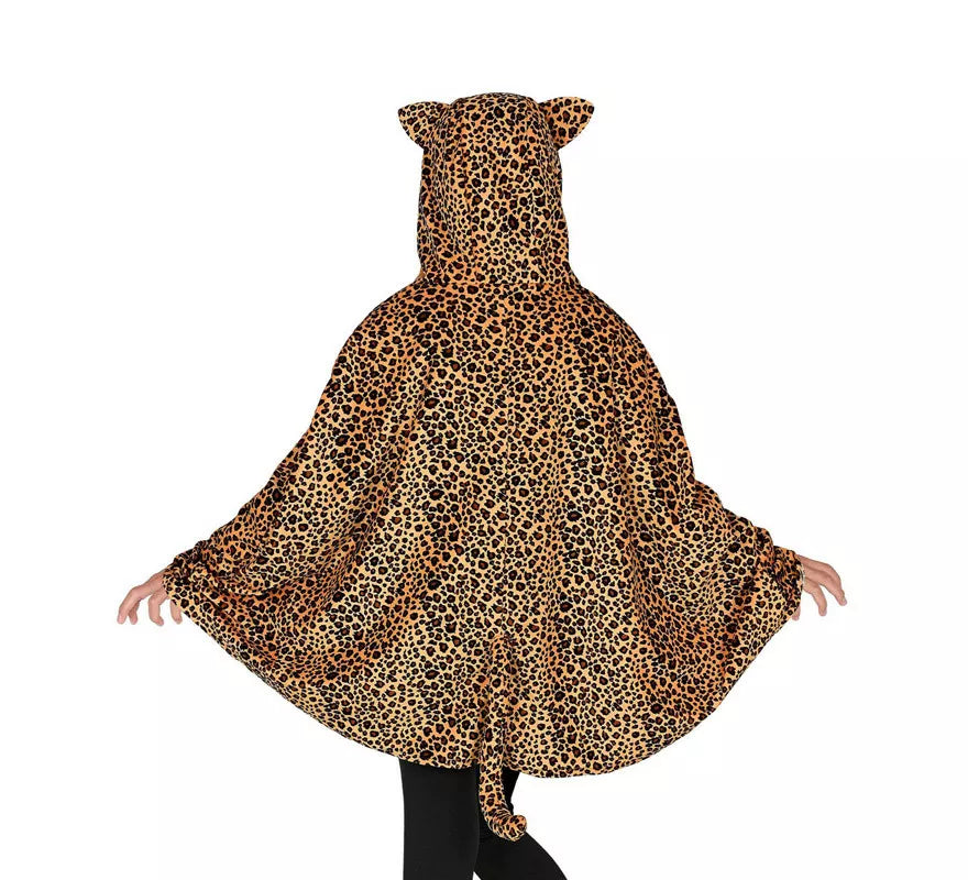 Translation missing: en.Disfraz o Poncho de Leopardo con Capucha para niños