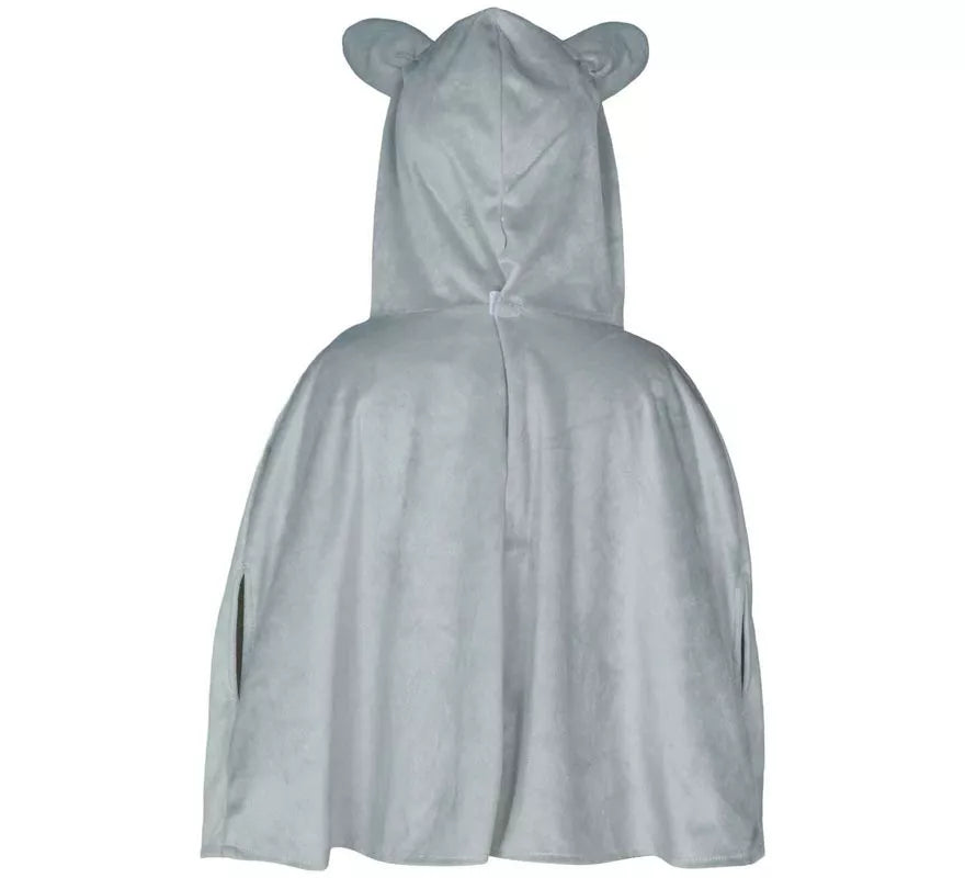 Translation missing: en.Disfraz o Poncho de Lobo gris para bebé
