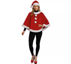 Mother Christmas costume or poncho for women