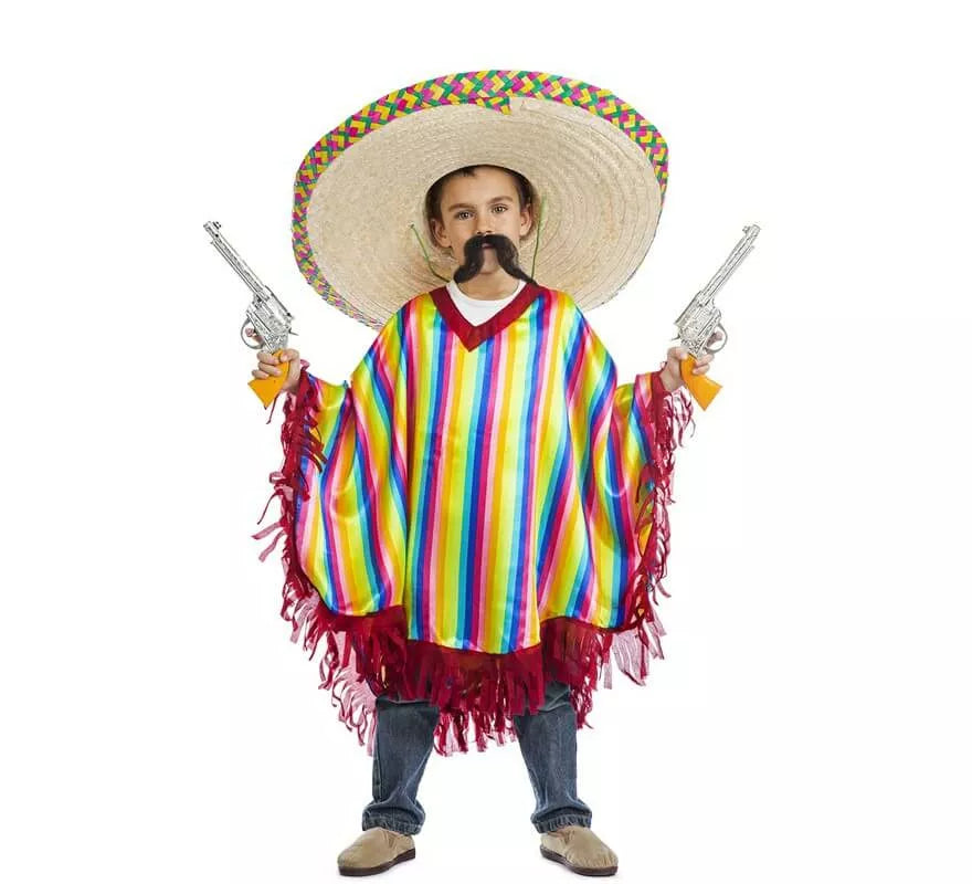Translation missing: en.Disfraz o Poncho de Mexicano para niño