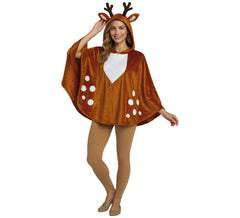 Reindeer Costume or Poncho for women
