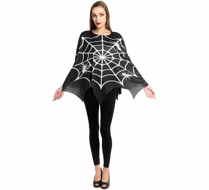 Translation missing: en.Disfraz o Poncho de Telaraña Horripilante para mujer