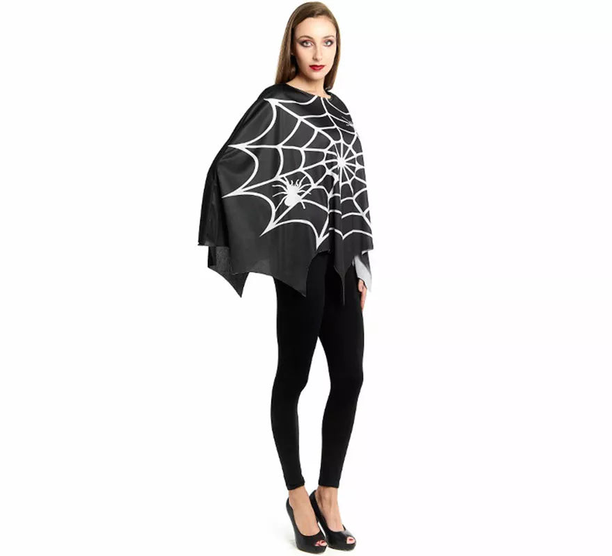 Translation missing: en.Disfraz o Poncho de Telaraña Horripilante para mujer