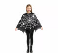 Disfraz o Poncho de Telaraña Horripilante para niña