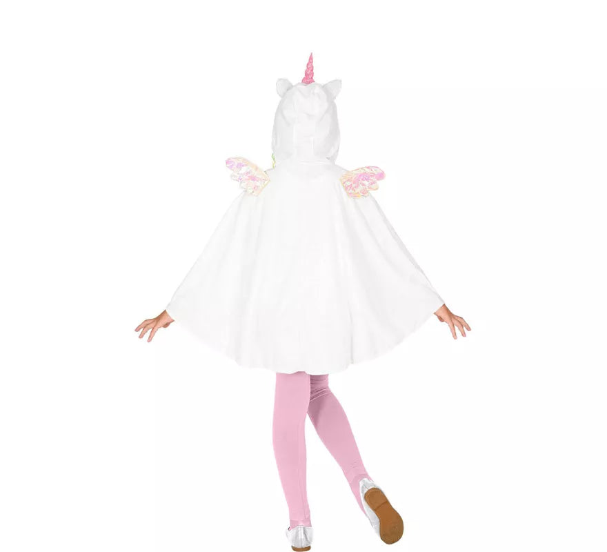 Disfraz o Poncho de Unicornio con Capucha para niños