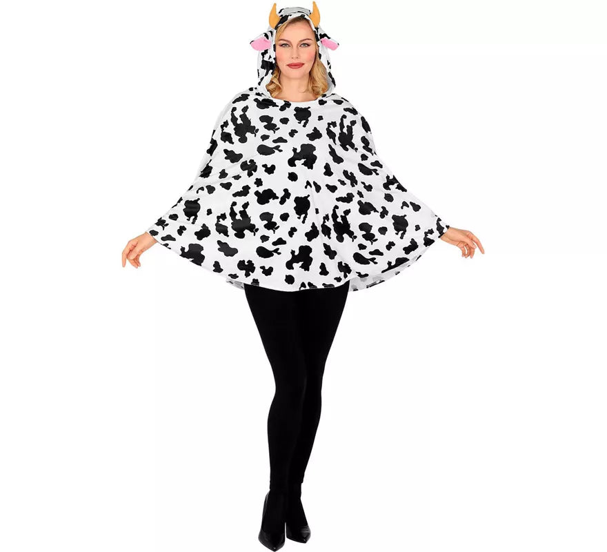 Translation missing: en.Disfraz o Poncho de Vaca con Capucha para adulto