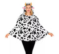 Disfraz o Poncho de Vaca con Capucha para adulto