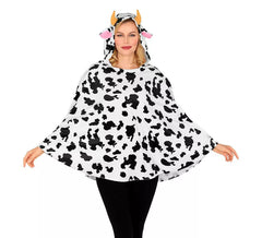 Cow Costume or Poncho with Hood for adults