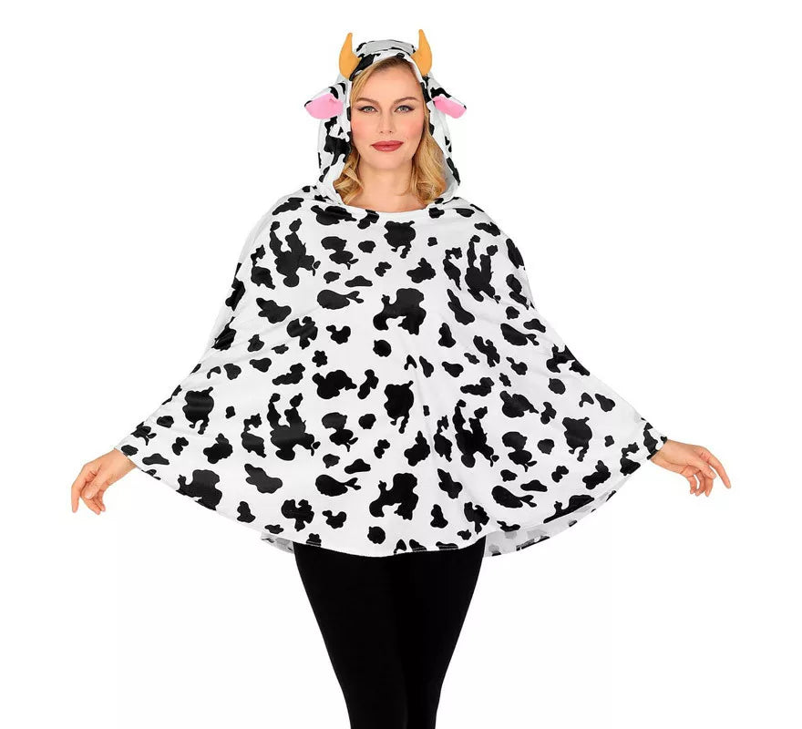 Translation missing: en.Disfraz o Poncho de Vaca con Capucha para adulto