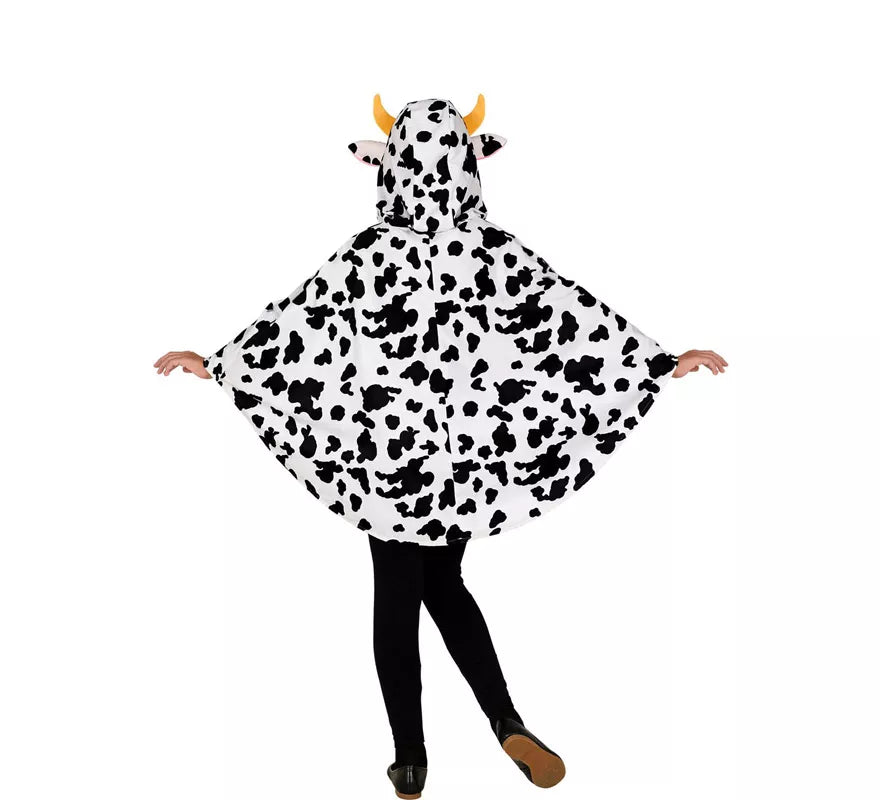 Translation missing: en.Disfraz o Poncho de Vaca con Capucha para niños