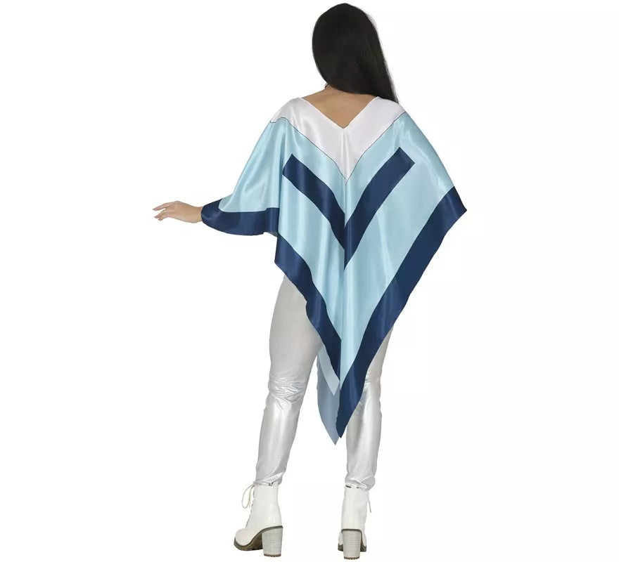 Disfraz o Poncho Disco Super Trouper para mujer