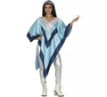 Disfraz o Poncho Disco Super Trouper para mujer