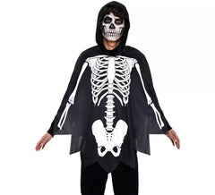 Adult Skeleton Costume or Poncho