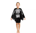 Disfraz o Poncho Esqueleto infantil de 65 cm
