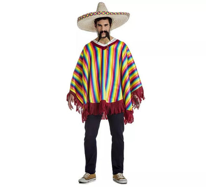 Disfraz o Poncho Mexicano para hombre