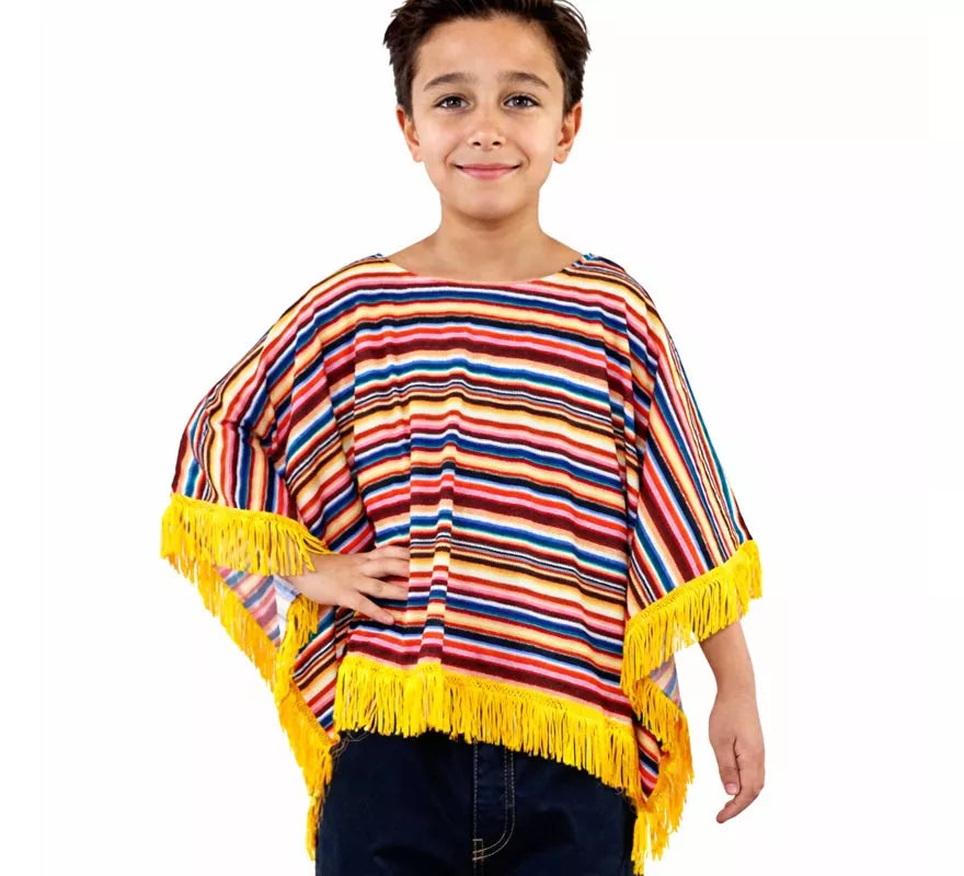 Translation missing: en.Disfraz o Poncho Mexicano para niños