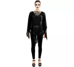 Black Spiderweb Poncho or Costume for Adults, 1.5x1.5 m