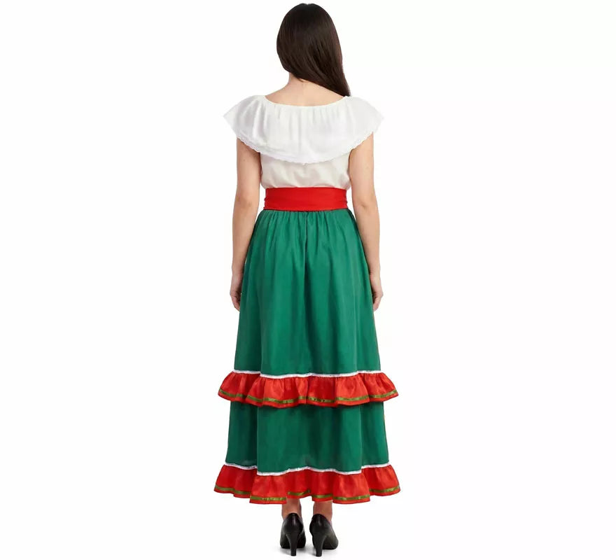 Translation missing: en.Disfraz o Traje de Mexicana Tradicional con Falda para mujer