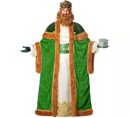 Disfraz o Traje de Rey Mago Gaspar DELUXE para hombre