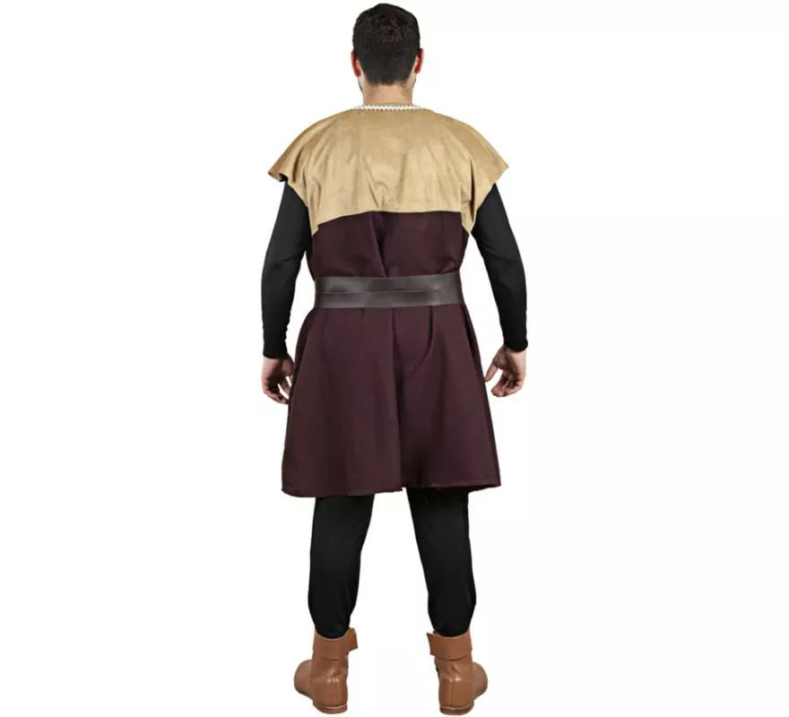 Translation missing: en.Disfraz o Túnica de Campesino Medieval bicolor para hombre