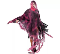 Pink and black Ghost costume or tunic for adults 160 cm