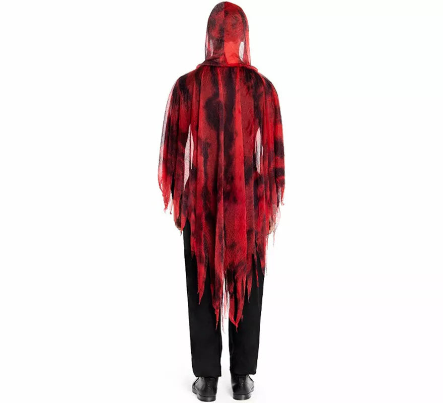 Disfraz o Túnica de Espíritu Maligno rojo para hombre