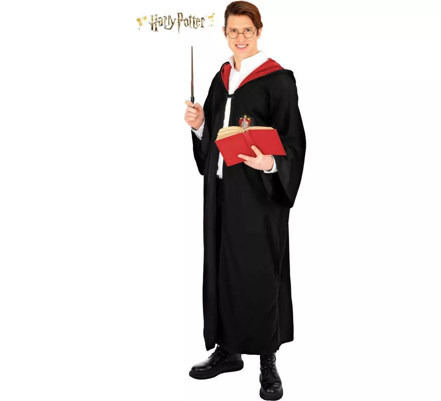 Disfraz o Túnica de Harry Potter con capucha deluxe para hombre