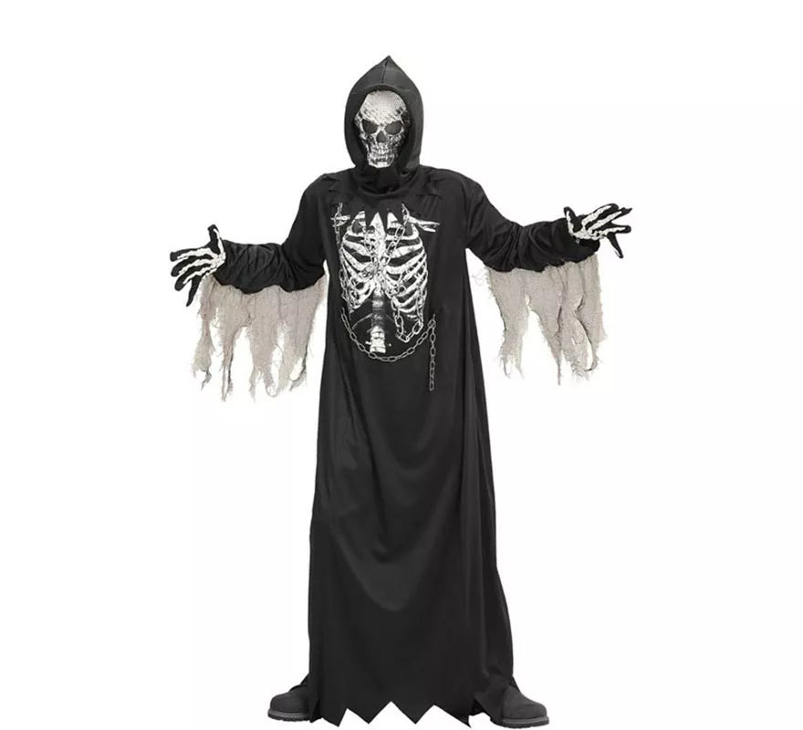 Translation missing: en.Disfraz o Túnica de La Muerte Encapuchada con Máscara para niño