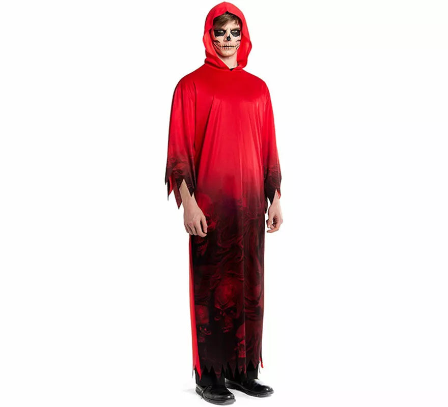 Disfraz o Túnica roja del Inframundo para hombre