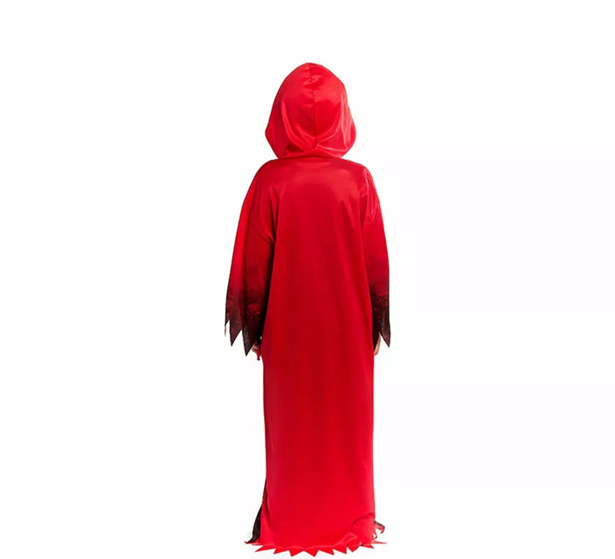 Disfraz o Túnica roja del Inframundo para niño