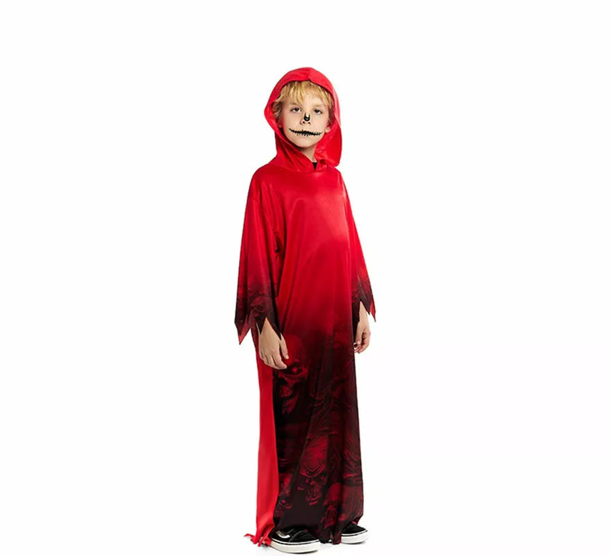 Disfraz o Túnica roja del Inframundo para niño