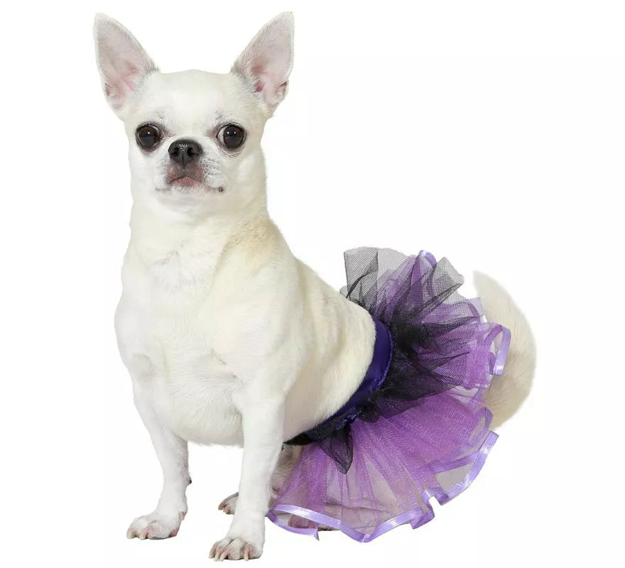Translation missing: en.Disfraz o Tutú morado para perro