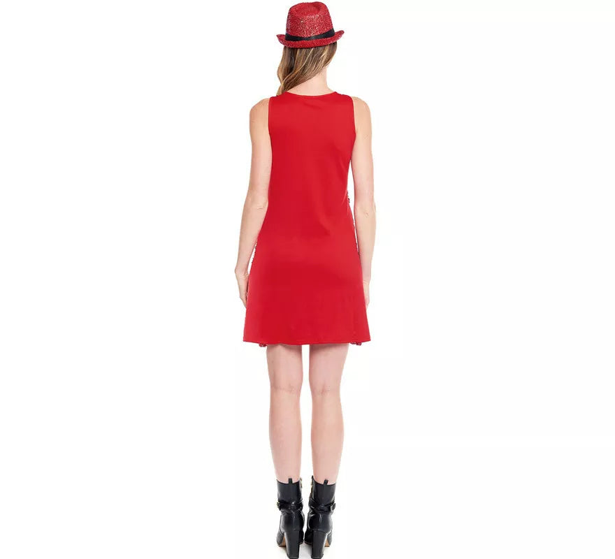 Translation missing: en.Disfraz o Vestido de Lentejuelas Rojo para mujer