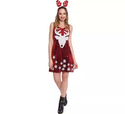 Disfraz o Vestido Lentejuelas de Reno para mujer