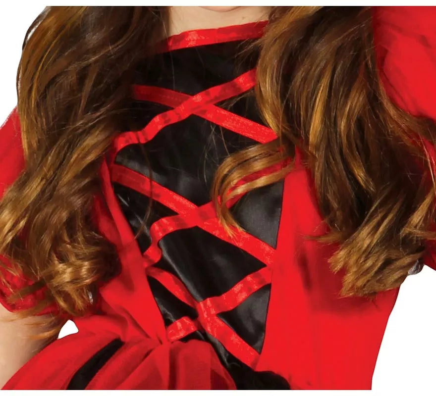 Disfraz para niñas de Diablesa rojo y negro