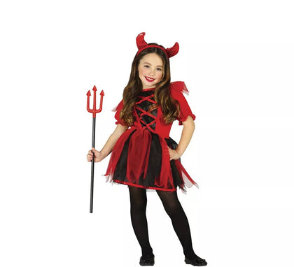 Disfraz para niñas de Diablesa rojo y negro