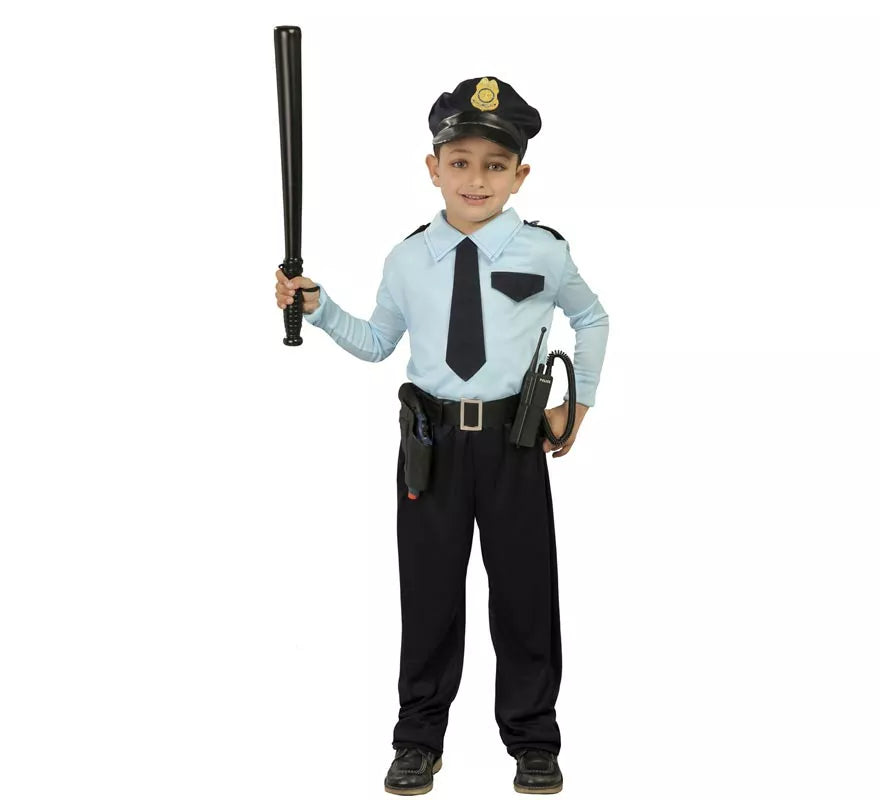 Disfraz para niños de Policía azul