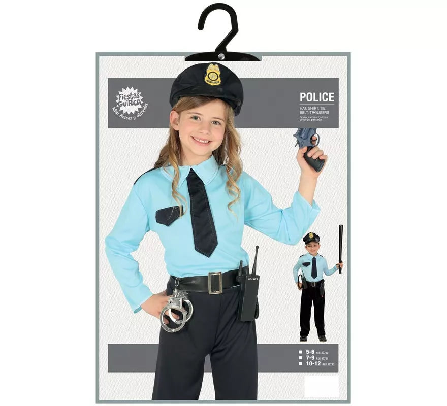 Disfraz para niños de Policía azul