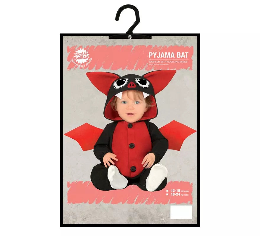 Disfraz Pijama de Murciélago Vampiro para bebé