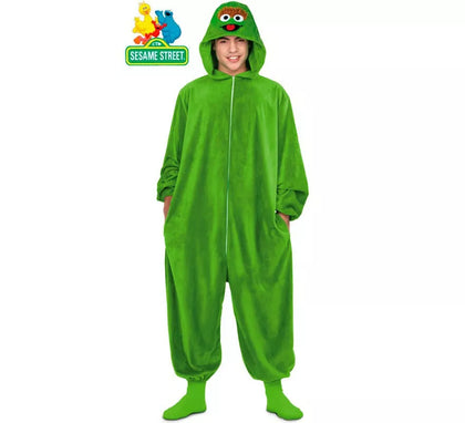Disfraz Pijama de Oscar el Gruñón para adultos