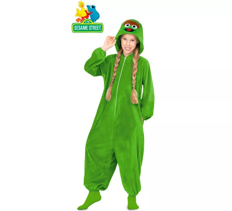 Translation missing: en.Disfraz Pijama de Oscar el Gruñón para niños