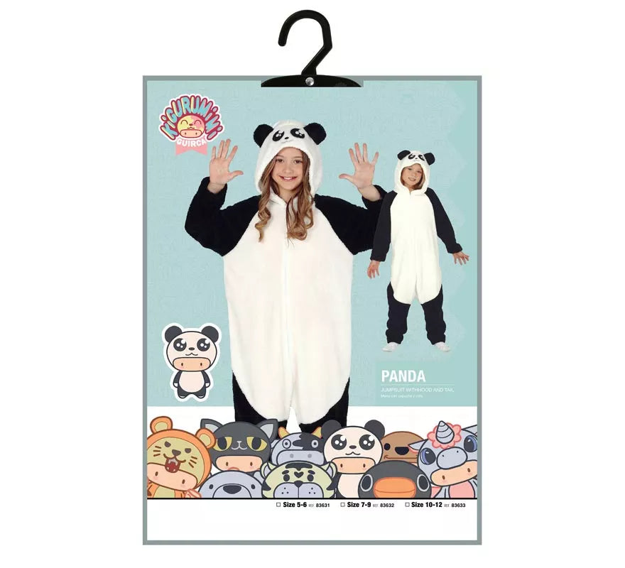 Disfraz Pijama de Oso Panda para niños