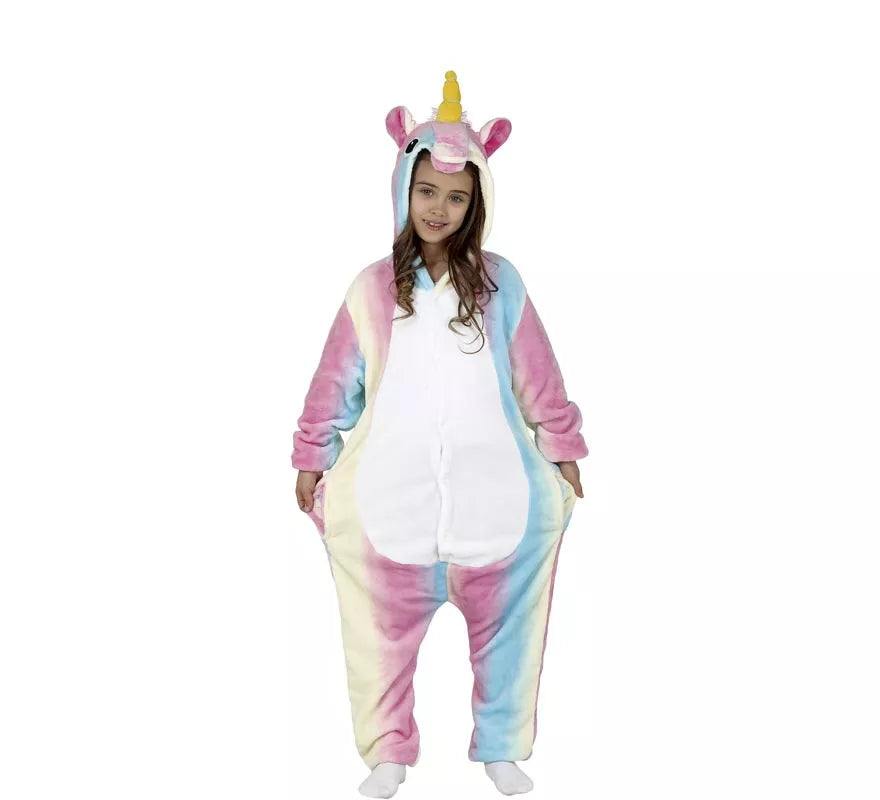 Disfraz Pijama de Unicornio Multicolor para niña