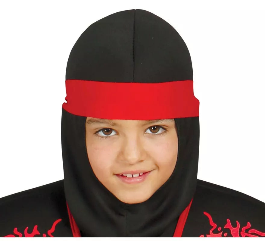 Translation missing: en.Disfraz Shadow Ninja Negro y Rojo para Niños