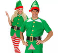 Disfraz Sudadera de Elfo y Elfa de Papá Noel para adultos